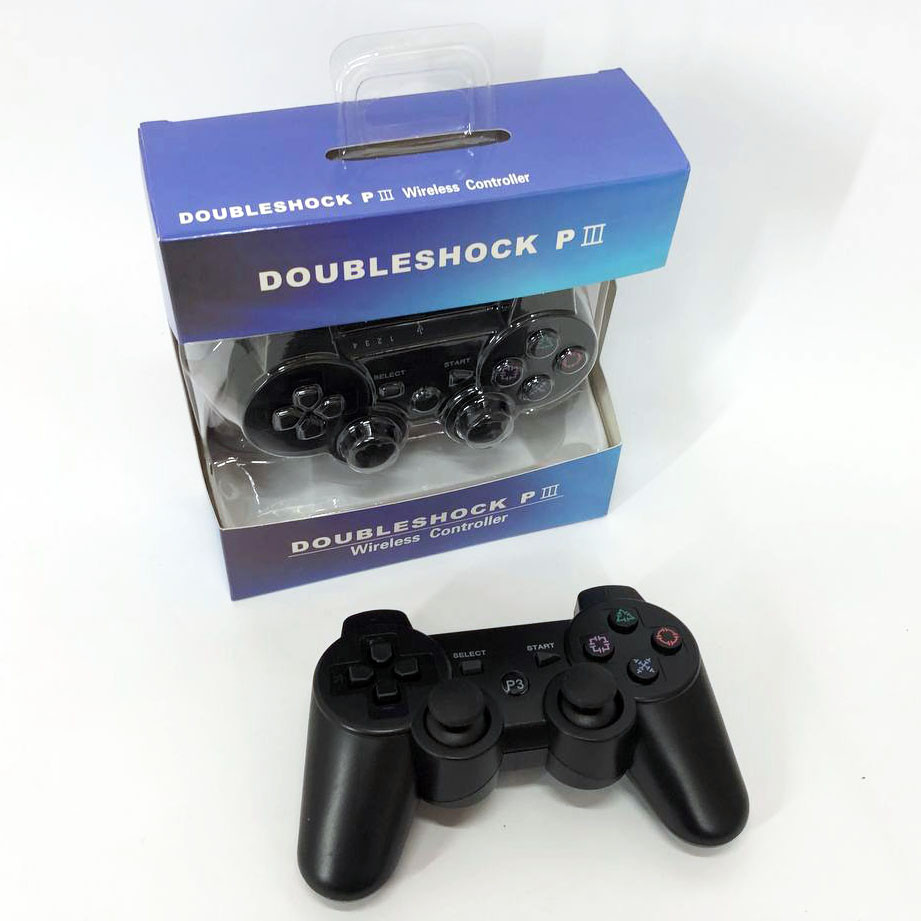 Игровой беспроводной геймпад Doubleshock PS3/PC аккумуляторный джойстик с функцией вибрации. Цвет: черный XZ-69 Львов - изображение 5