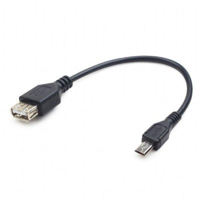 Дата кабель OTG USB 2.0 AF to Micro 5P 0.15m Cablexpert (A-OTG-AFBM-03) Вінниця - фото 1