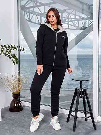 Жіночий костюм з хутром Чорний 2XL-3XL Харків