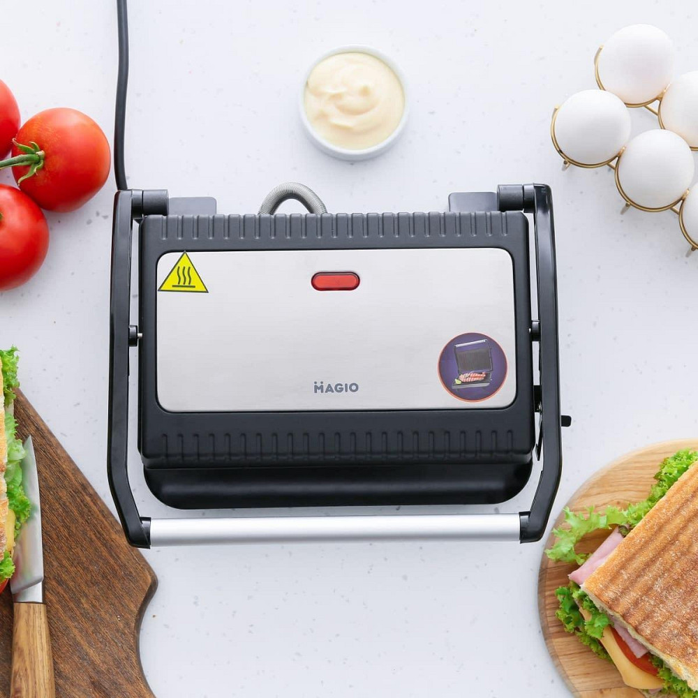 Бутербродниця Magio MG-364 сріблястий з чорним Харків - фото 7