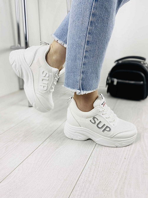 No brend Кросівки жіночі 189-5 білі (весна-літо, сітка+еко-шкіра) (3171) 37р.38р.39р. Коломыя - изображение 8