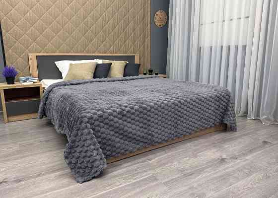 Плед-покривало 210х210 см (+-5см) Соти Сірий (87-205) Київ