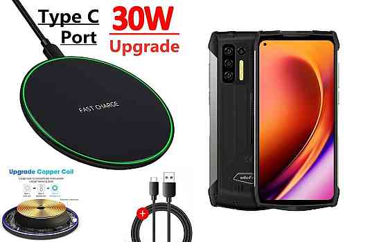 Бездротовий зарядний пристрій Copper до 30W для POCO F8 Pro, POCO F8 Ultra, USB-C, LED Київ