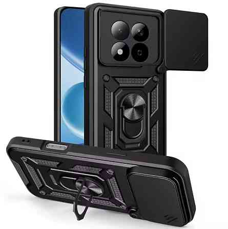 Xiaomi Redmi Note 15 pro 5G Чохол протиударний Шторка (чорний) Одеса