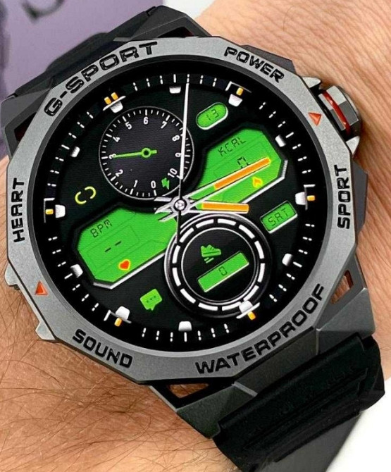 Розумний годинник Modfit Endurance Black з пульсометром вологостійкий. Київ - фото 7