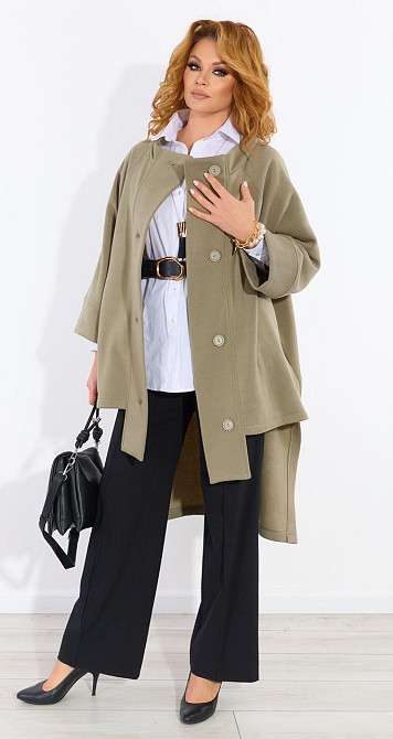 Теплий асиметричний кардиган Київ - фото 2