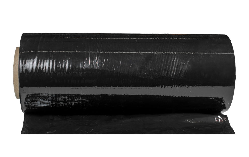Стрейч черный 25см 1 кг (20 мкм) Днепр - изображение 3