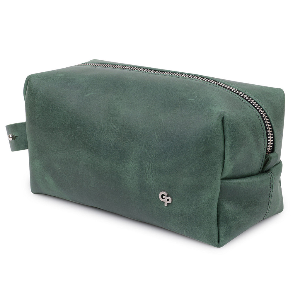 Кожаная косметичка унисекс Зеленый (GRANDE PELLE) Киев - изображение 11