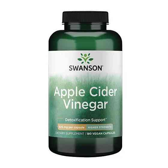 Добавка з яблучним оцтом Swanson Apple Cider Vinegar High Potency 625mg - 180 caps Луцьк