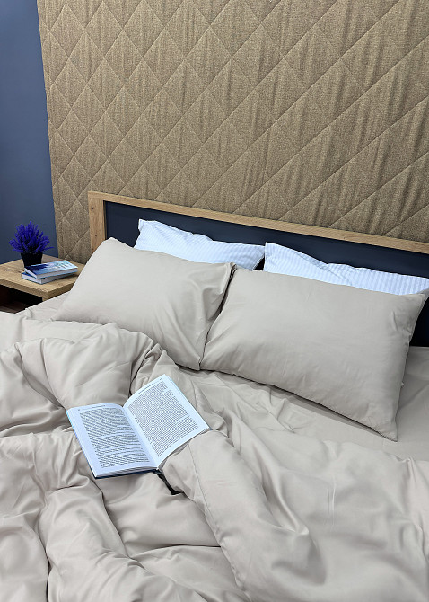 Комплект постельного белья, Decorator SOFTY UNO Fog Двуспальный 180х215 Тауп (88-077) Киев - изображение 5