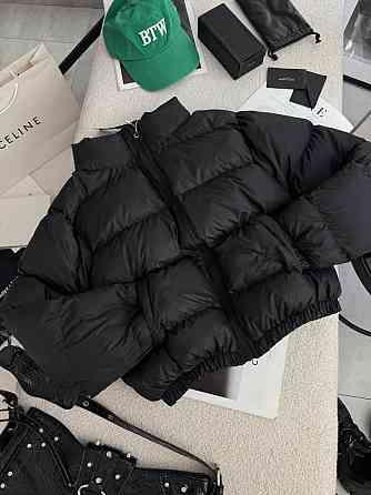 Жіноча стильна повсякденна куртка на біопуху плащівку лаке Чорний, 46/48 Одеса