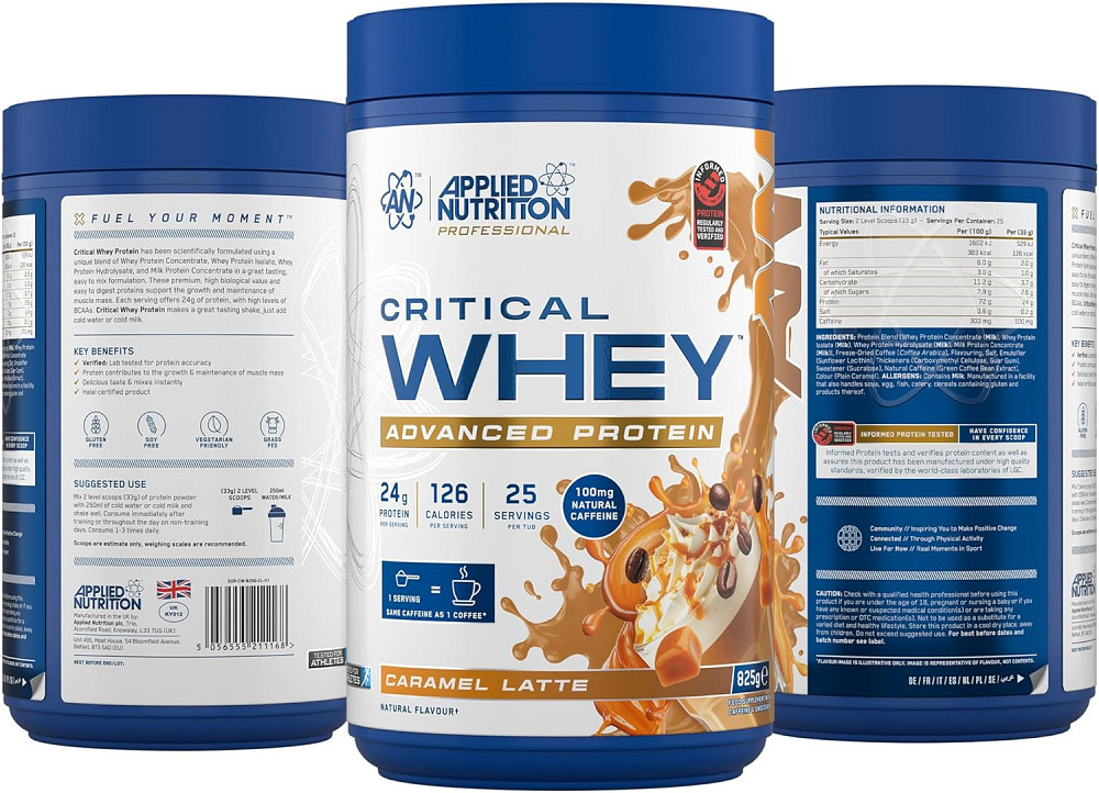 Протеин Applied Nutrition Critical Whey Protein 825 г, Caramel Latte Луцк - изображение 2
