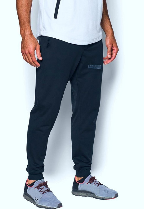 Мужские зимние спортивные брюки на манжете Under Armour UA Rival Fleece Joggers Киев - изображение 1