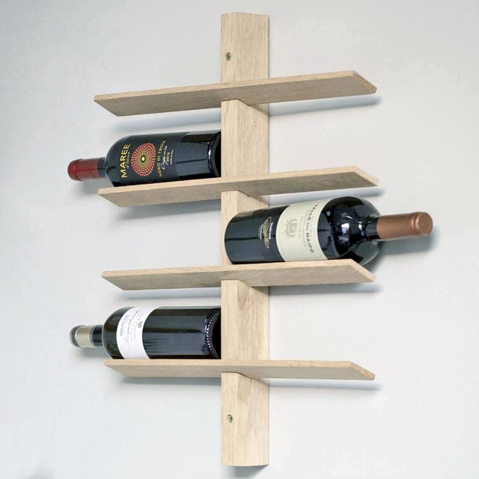 Настенная винная полка 