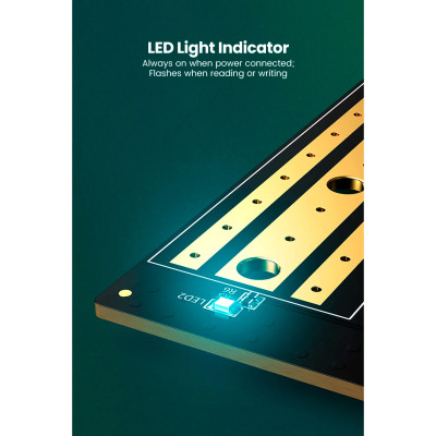 Контролер Ugreen PCI-E 3.0 for SSD M.2 NVMe + M.2 NGFF CM302 (70504) Вінниця - фото 11