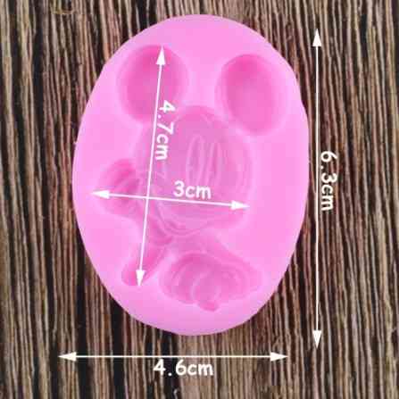 Молд силиконовый Микки Маус 63 на 46 мм розовый Киев