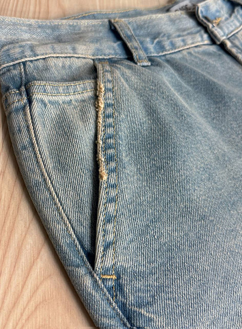 Джинси жіночі Its Basic 3097 SKATER jeans широкі з косими кишенями блакитні, блакитний, 36, 36, 76 см, 106 см Київ - фото 2