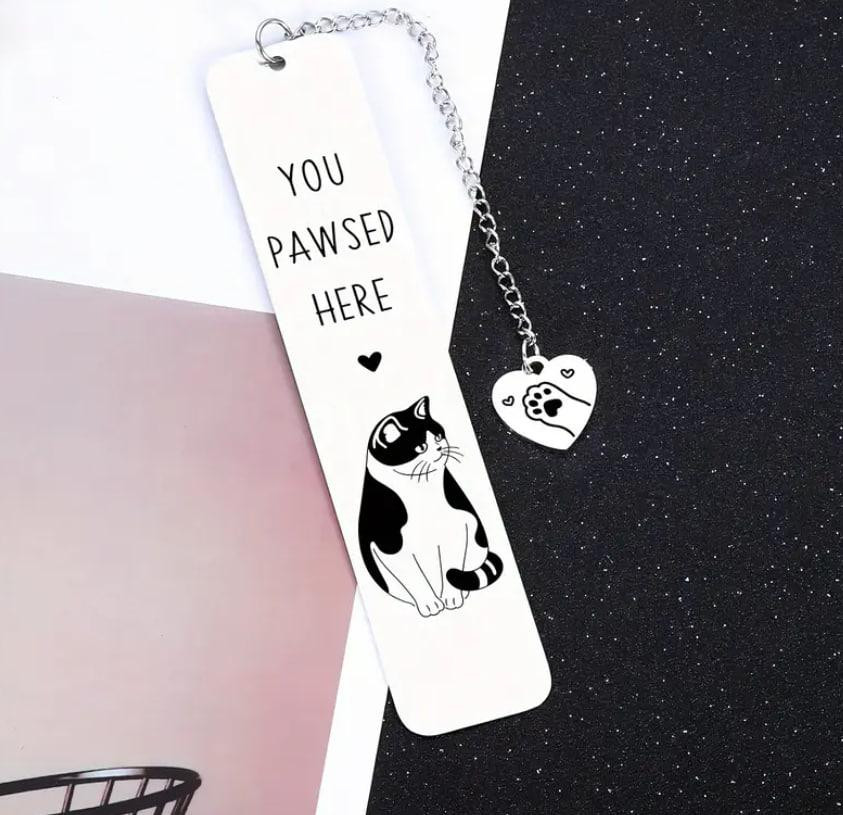 Металева закладка – креативний подарунок для книголюбів | Закладка для книг "You pawsed here" Київ - фото 4