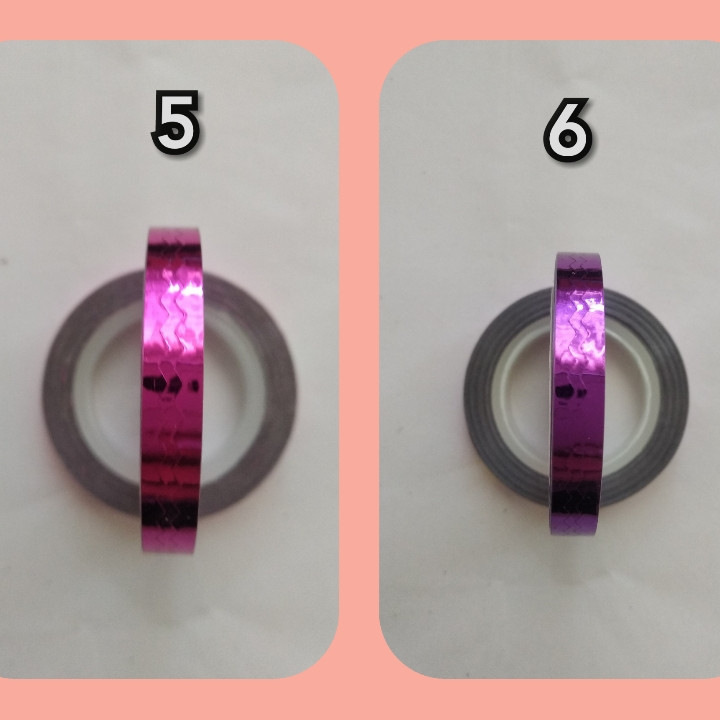 Лента для дизайна ногтей (зигзаг) в рулоне 6 mm.(разные цвета) Киев - изображение 4