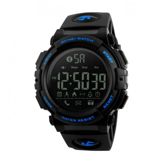 Мужские спортивные наручные часы Skmei 1303 с шагомером Синий Киев