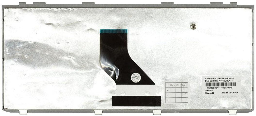 Клавиатура для ноутбука Toshiba Mini (NB200, NB300, NB305) Silver, (Silver Frame) RU (вертикальный энтер) Вінниця - фото 3