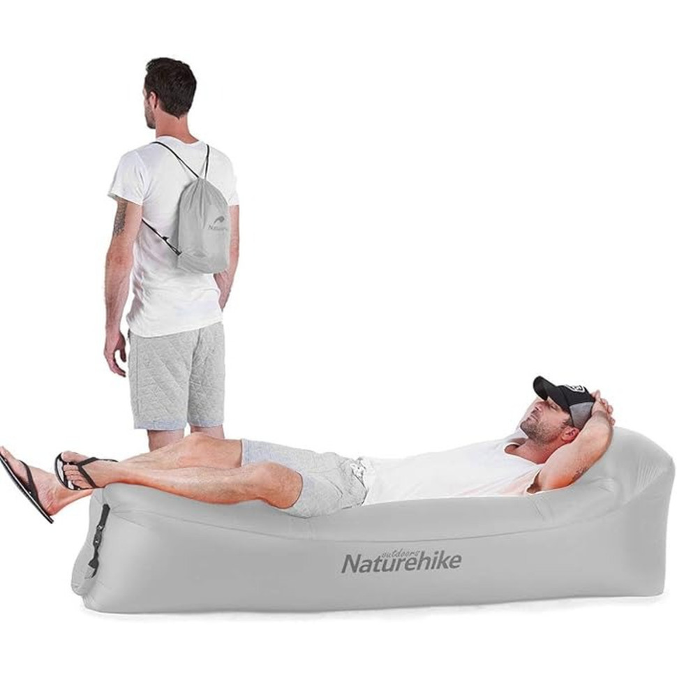 Ламзак с подголовником Naturehike NH20FCD06, серый Киев - изображение 3