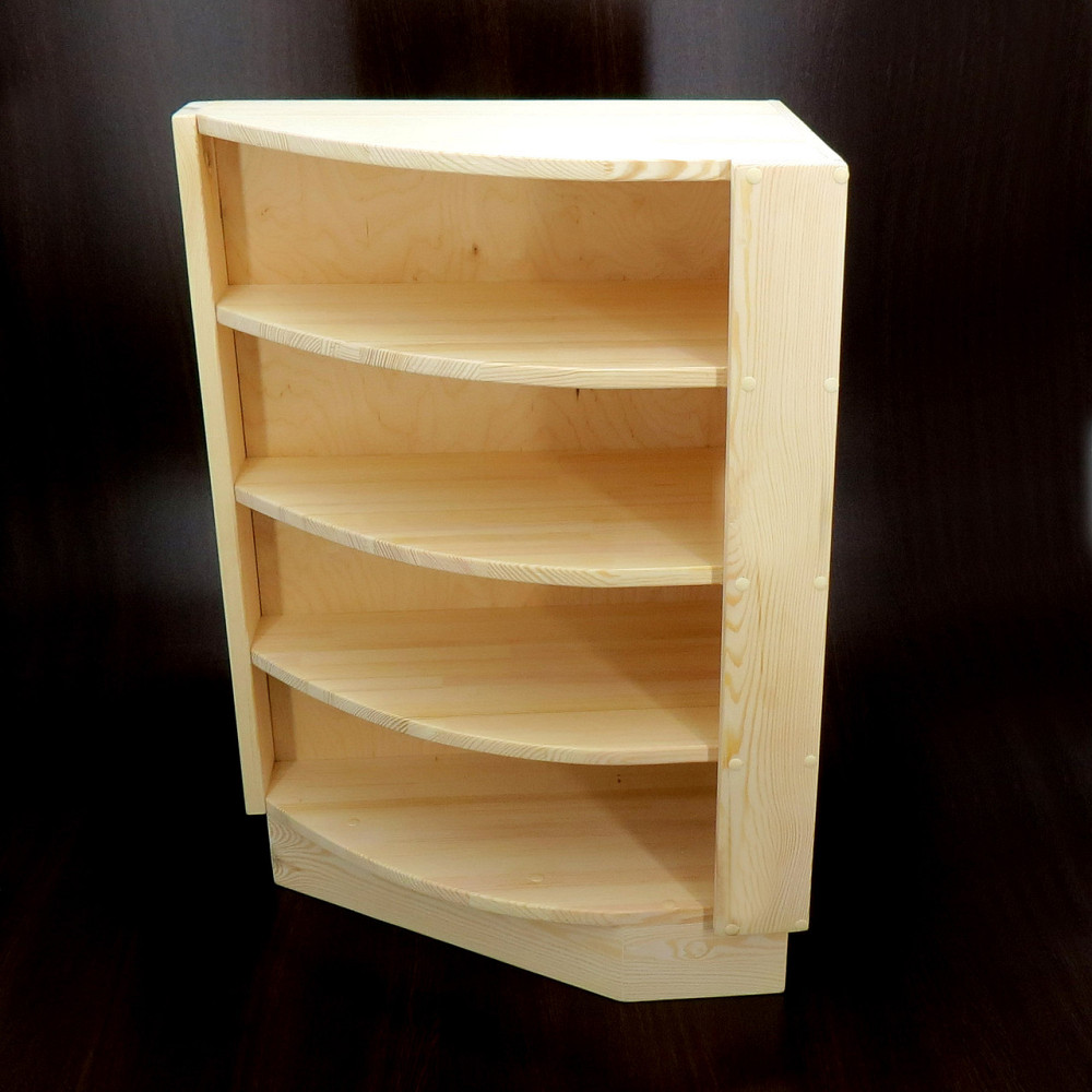 Угловая настенная полка 