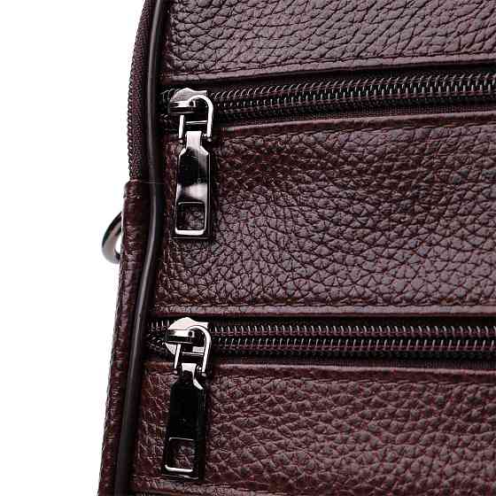 Мужская сумка с ручкой для переноса в руке из натуральной кожи Vintage 23024 Коричневый Киев