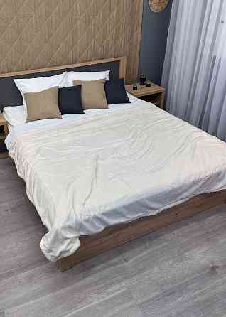 Плед двосторонній 155х200 см (+-5см) із штучною овчиною Молочний (87-064) Київ