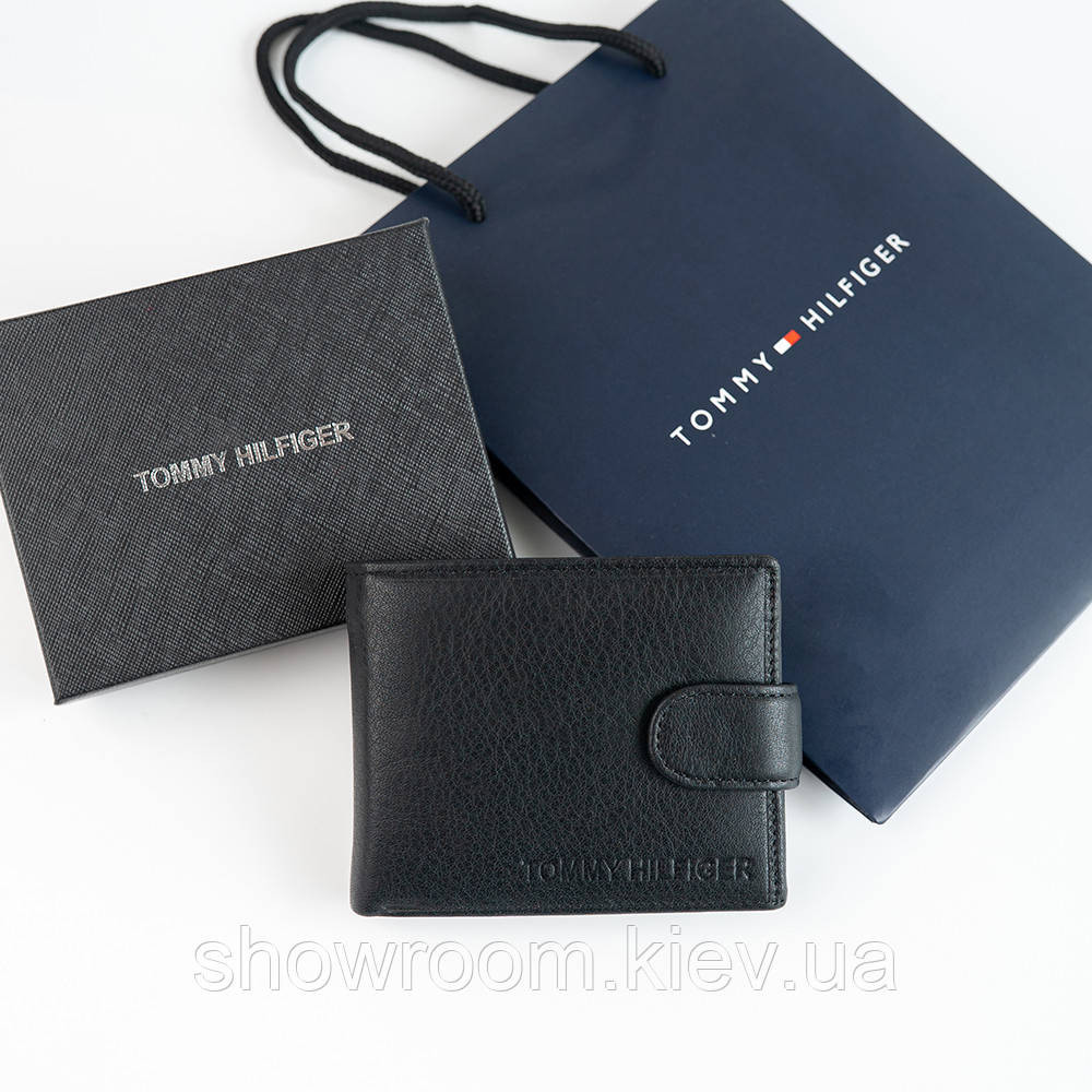 Мужское кожаное портмоне на кнопке TH (2081) подарочная упаковка Киев - изображение 4
