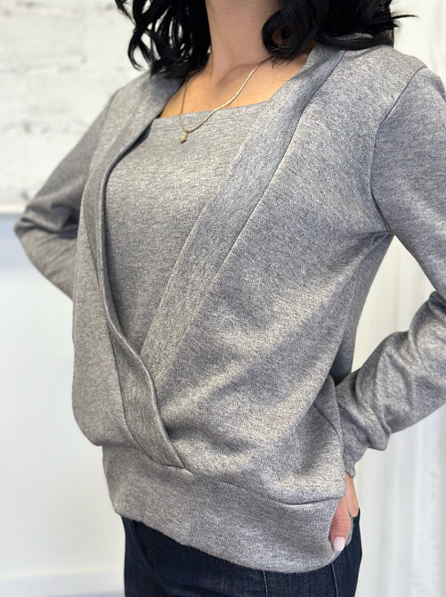 Демісезонна жіноча кофтинка "Alisia" оптом | Норма і батал | Розпродаж моделі Київ - фото 3