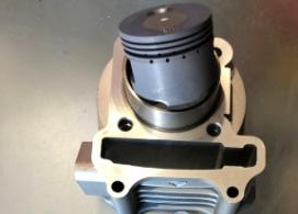 Цилиндр в сборе скутера 4т 100 Мукачево