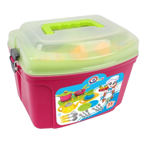 Іграшкова Кухня + Набір посуду (валізка) №8 Технок 2407 Житомир