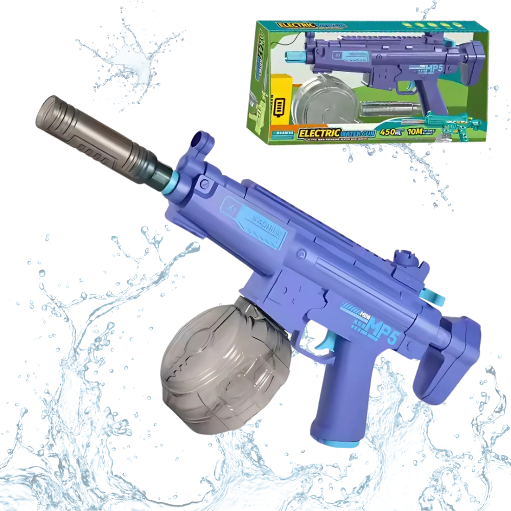 Водный пистолет для детей, игрушечный водный автомат МР5 на аккумуляторе, электрический бластер Каменец-Подольский - изображение 1