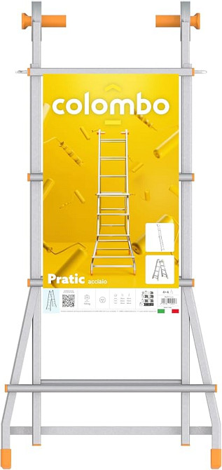 Телескопическая лестница Colombo Pratic 5+5 Steel (PRATIC5+5ACC) Киев - изображение 1