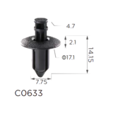 Кнопка натискна штирь ClipsS — Acura, Toyota, Suzuki, Subaru, Honda, Nissan, Mitsubishi, Mazda, Saab | 91505SL0003, 90467-08182-CO Ковель - фото 2