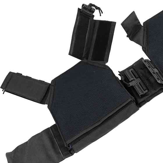 Плитоноска Чорна Cordura 1000 D зі швидким скиданням Запоріжжя