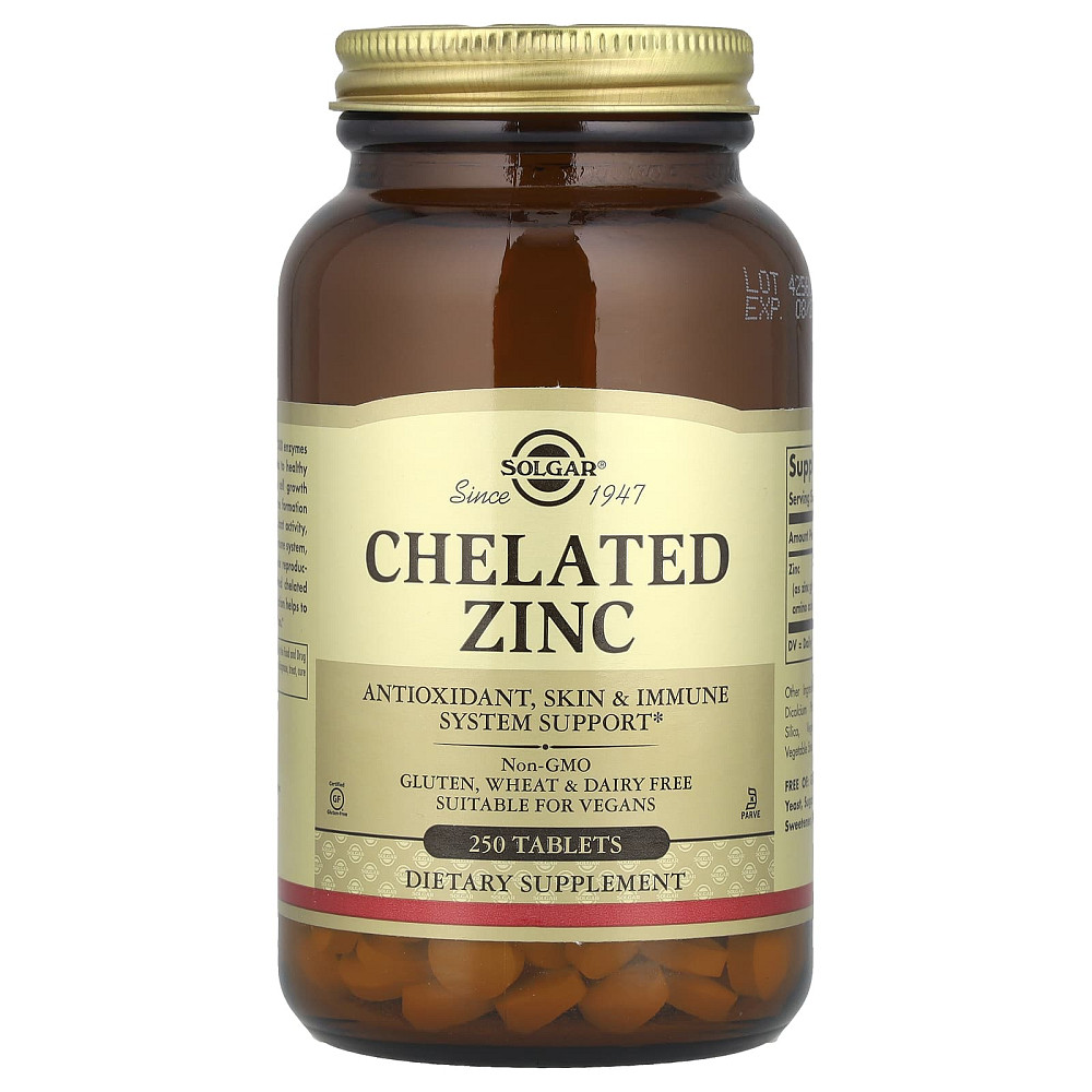 Хелат цинку (Chelated Zinc) 22 мг 250 таблеток Київ - фото 1