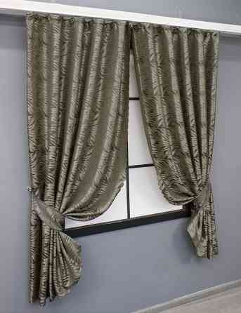 Комплект коротких штор VR-Textil Жакард Magic № 1607ш Капучино 145х170 см 2 шт (35-0246) Киев