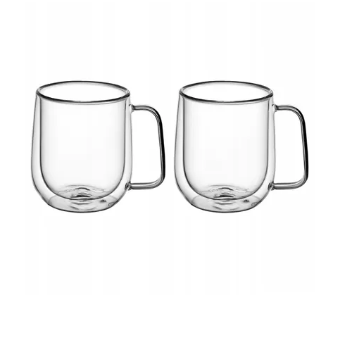 Набір чашок 2шт 250мл з подвійними стінками скло 9007 KAMILLE Житомир - фото 8