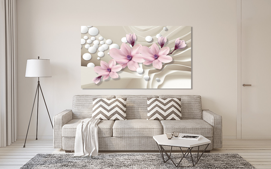 Картина полотно у вітальню / спальню  Магнолія    MLP_337 ( 60х30см ) 80x120 см Київ - фото 2