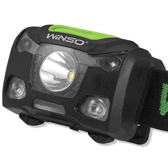 Фонарь налобный Winso Pro 250Lm, 5W XPG, 3xAAA/1200mAh в комплекте, с сенсором белый/красный Львов