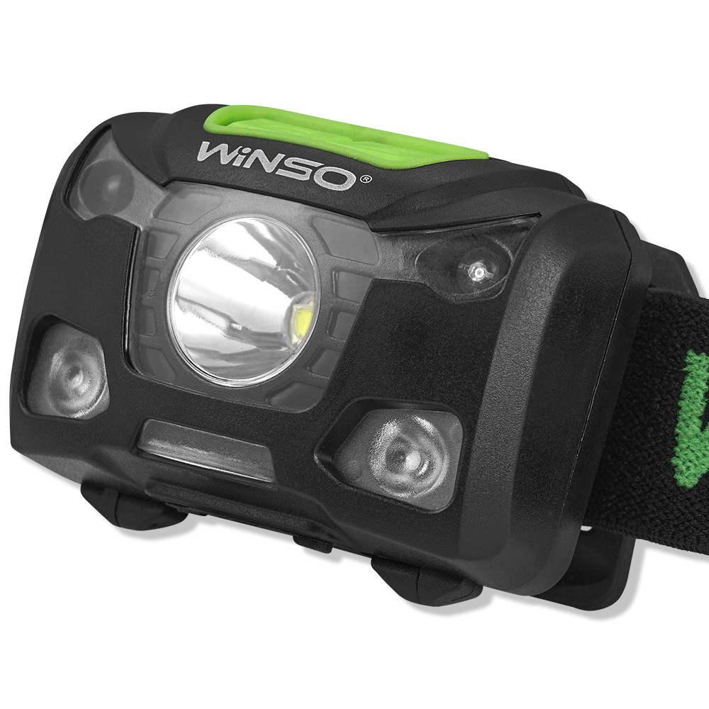 Фонарь налобный Winso Pro 250Lm, 5W XPG, 3xAAA/1200mAh в комплекте, с сенсором белый/красный Львов - изображение 3