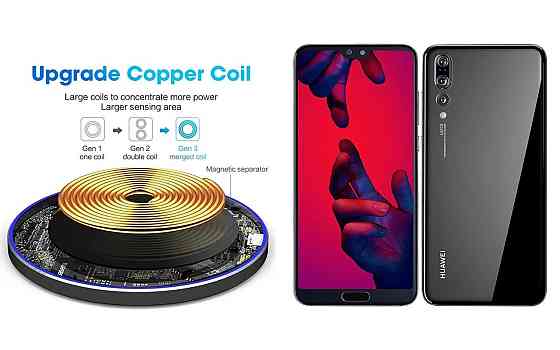 Беспроводное зарядное устройство Copper до 30W для Honor Magic5 Pro, USB-C, LED Киев