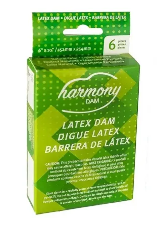 Серветка для орального сексу Harmony з латексу, 6 шт Sex Aura Київ