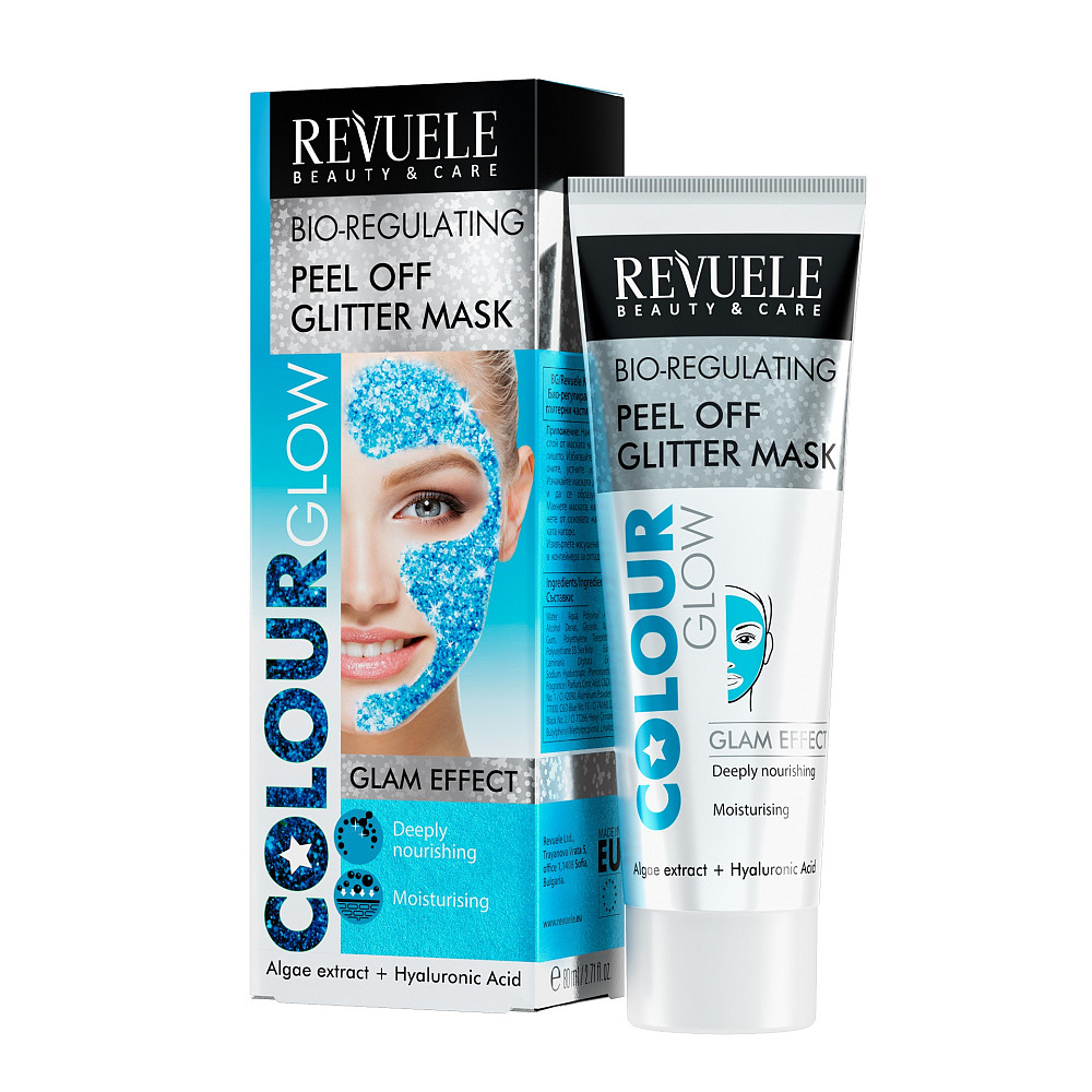 Синяя биорегулирующая маска-пленка для лица Color Glow Revuele 80 мл Киев - изображение 3