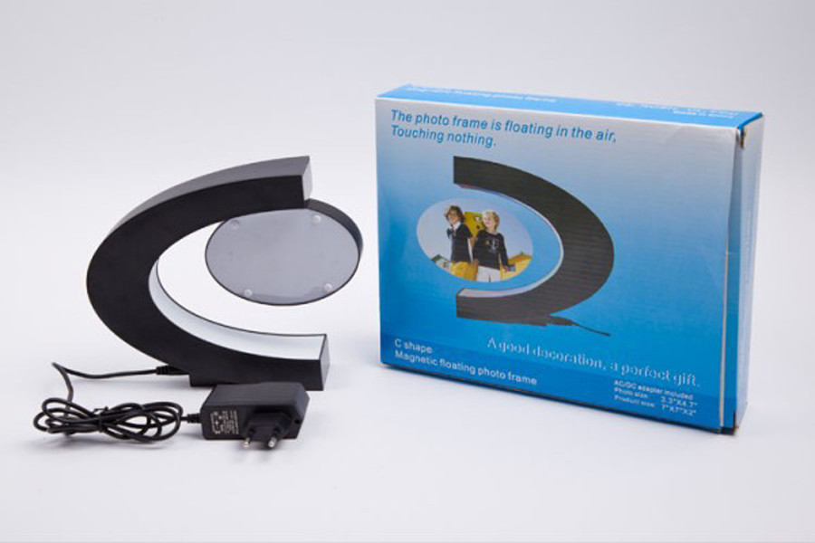Левитирующая фоторамка с-образная ЧЕРНАЯ Фоторамка левитация Кременчуг - изображение 2