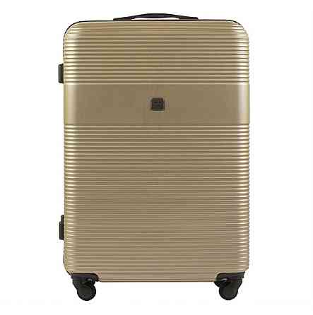 Валіза пластикова Wings 5398 середня 65 см шампань Київ