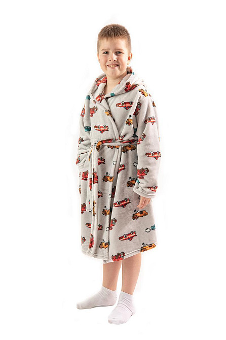 Халат детский для мальчика, теплый, велсофт, топ Крохатушка одяг 116 Киев - изображение 1