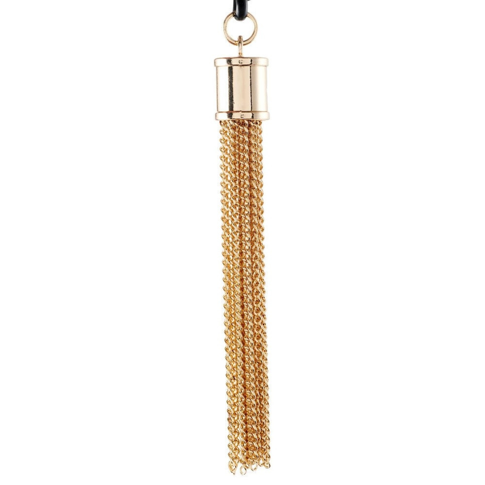 Затискачі для сосків Guilty Pleasure Tassel Tease Clamps, чорно-золоті Sex Aura Київ - фото 3